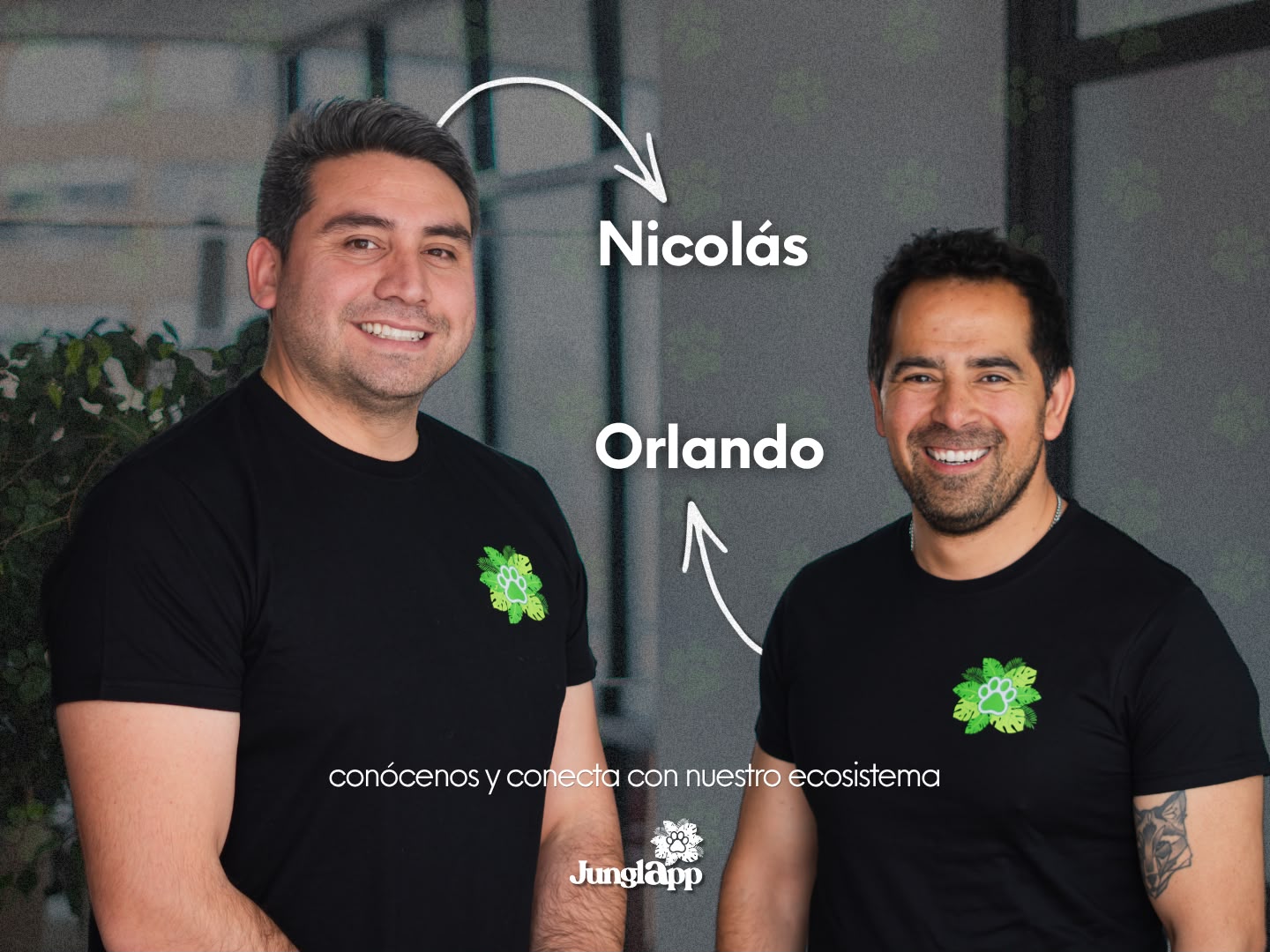 Nicolás y Orlando, fundadores de JunglApp: conócenos y conecta con nuestro ecosistema.